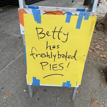 Bakesale Betty - Pie sign outside of Bakesale Betty in Oakland. - Bakeries Near Me - Oakland, California Bakesale Betty - Pie sign outside of Bakesale Betty in Oakland. - Bakeries Near Me - Oakland, California