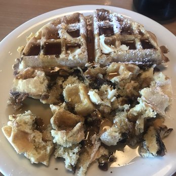 Penny Ann's Cafe - PAC BAM waffle (bacon cooked into the batter) - Breakfast & Brunch Near Me - Draper, Utah Penny Ann's Cafe - PAC BAM waffle (bacon cooked into the batter) - Breakfast & Brunch Near Me - Draper, Utah
