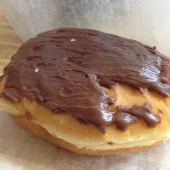 Bill's Donut Shop - Custard filled chocolate iced yeast donut. - Donuts Near Me - Centerville, Ohio Bill's Donut Shop - Custard filled chocolate iced yeast donut. - Donuts Near Me - Centerville, Ohio