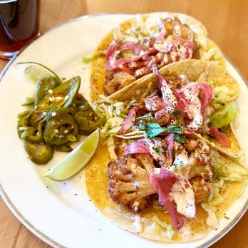 Republic Kitchen+Taphouse - 3 Crispy Cauliflower Tacos - New American Near Me - Post Falls, Idaho Republic Kitchen+Taphouse - 3 Crispy Cauliflower Tacos - New American Near Me - Post Falls, Idaho