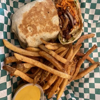 The Fix KC - BBQ wrap and fries - Vegan Near Me - Kansas City, Missouri The Fix KC - BBQ wrap and fries - Vegan Near Me - Kansas City, Missouri