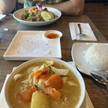 Gig Harbor Thai Cuisine - Hubby had the basil fried rice with tofu, me yellow curry with chicken. - Thai Near Me - Gig Harbor, Washington Gig Harbor Thai Cuisine - Hubby had the basil fried rice with tofu, me yellow curry with chicken. - Thai Near Me - Gig Harbor, Washington