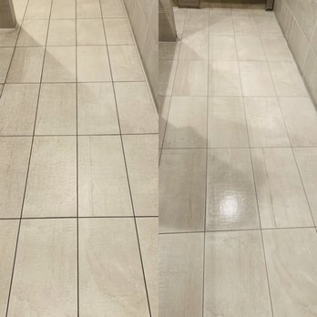 All Floor Cleaning - #AllFloorCleaning Before and after grout clean and seal - Flooring Near Me