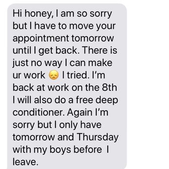 Shears-N-Bubbles - Angela's cancellation response to me - Hair Salons Near Me - Roseville, California Shears-N-Bubbles - Angela's cancellation response to me - Hair Salons Near Me - Roseville, California