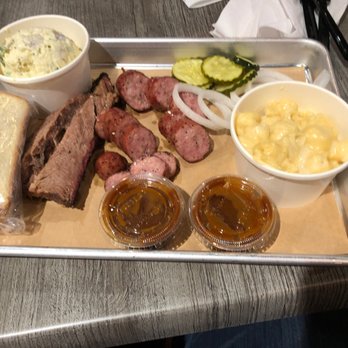 True Texas BBQ - 2 plate meal - Barbeque Near Me - Austin, Texas
