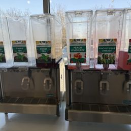 Drink station with no customers there. Drink station with no customers there.