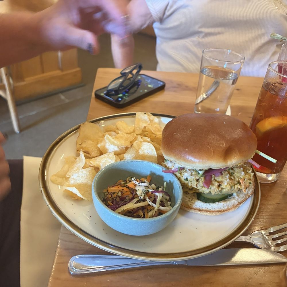 Moosewood Restaurant - Chickpea salad sandwich with kohlrabi slaw - New American Near Me - Ithaca, New York Moosewood Restaurant - Chickpea salad sandwich with kohlrabi slaw - New American Near Me - Ithaca, New York