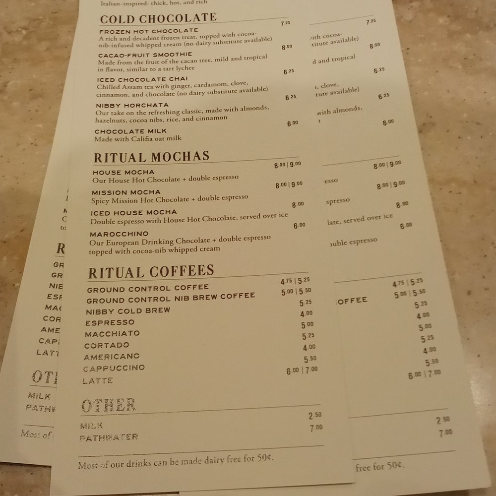 Dandelion Chocolate - current coffee/drink menu - Chocolatiers & Shops Near Me - Las Vegas, Nevada Dandelion Chocolate - current coffee/drink menu - Chocolatiers & Shops Near Me - Las Vegas, Nevada