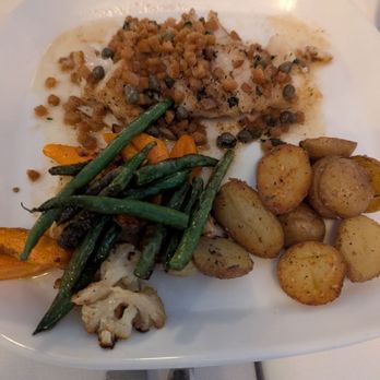 Sisao - Cod with capers and yummy crispy bits - French Near Me - Lambertville, New Jersey Sisao - Cod with capers and yummy crispy bits - French Near Me - Lambertville, New Jersey