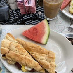 Bacon egg and cheese on cuban bread