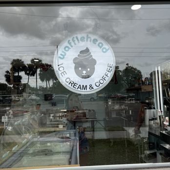 Wafflehead Ice Cream and Coffee - Front window - Ice Cream & Frozen Yogurt Near Me - Winter Park, Florida Wafflehead Ice Cream and Coffee - Front window - Ice Cream & Frozen Yogurt Near Me - Winter Park, Florida