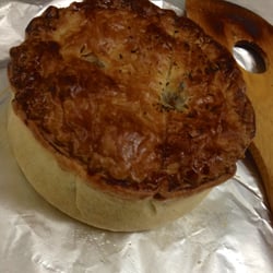 The Goat Pie Guy - The Goat Pie Guy gave us a cold pie to take home and reheat once we were ready to eat. This is the beautiful crust post-baking.