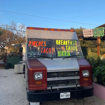 Pinches Tacos - a truck parked in a parking lot - Tacos Near Me - Austin, Texas Pinches Tacos - a truck parked in a parking lot - Tacos Near Me - Austin, Texas