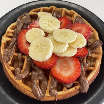 Soflo Nutrition - Strawberry banana Nutella protein waffle - Coffee & Tea Near Me - Miami, Florida