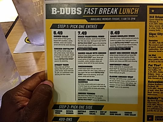Menu photo 6 Buffalo Wild Wings Pinellas Park, FL Menu photo 6 Buffalo Wild Wings Pinellas Park, FL