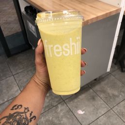 Tropical mango with vega protein powder! Tropical mango with vega protein powder!