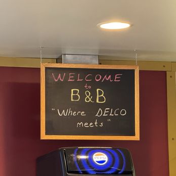 Cafe B&B - Small sign - Gelato Near Me - Glenolden, Pennsylvania