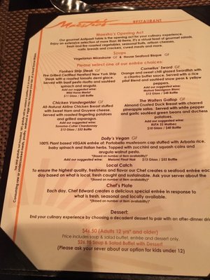 Menu photo 3 Maestro's Restaurant Tampa, FL