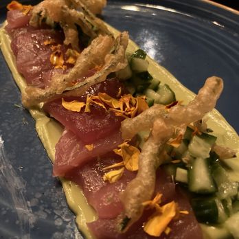 The Lark - Crudo of fish is good but appetizer size - New American Near Me - Santa Barbara, California The Lark - Crudo of fish is good but appetizer size - New American Near Me - Santa Barbara, California