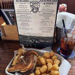 1894 - Patty "Felt" with Tots and a Diet Coke.