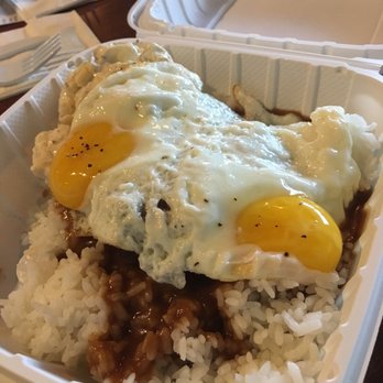 Hamada General Store - Braised beef moco - Salad Near Me - Honolulu, Hawaii