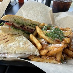 Grilled Organic Chicken Pesto Panini Grilled Organic Chicken Pesto Panini