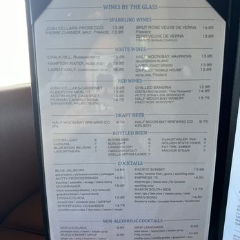Moonraker Restaurant - Menu - New American Near Me - Pacifica, California