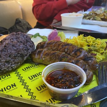 Graze by Travail - Hmong sausage, sticky rice, cous cous, really spicy chili oil sauce - Food Court Near Me - Minneapolis, Minnesota Graze by Travail - Hmong sausage, sticky rice, cous cous, really spicy chili oil sauce - Food Court Near Me - Minneapolis, Minnesota