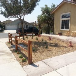 Torres Landscape & Gardening - Old corral Fencing and california Gold