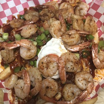 Briggs' BBQ Cooking & Catering - Loaded shrimp fries!!! - Barbeque Near Me - Pine Bluff, Arkansas