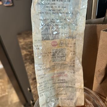 McDonald's - Full picture of the receipt in the tea - Fast Food Near Me - Rancho Cucamonga, California McDonald's - Full picture of the receipt in the tea - Fast Food Near Me - Rancho Cucamonga, California