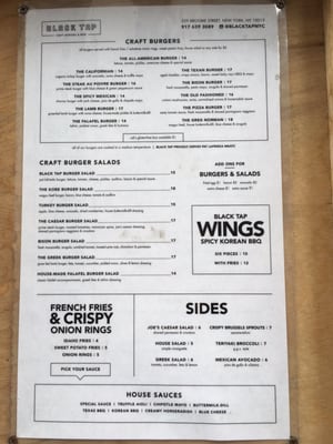 Menu photo 7 Black Tap Craft Burgers & Beer - SoHo New York, NY Menu photo 7 Black Tap Craft Burgers & Beer - SoHo New York, NY
