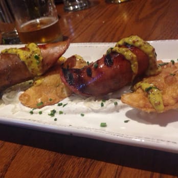 Mill House Brewing Company - Kielbasa with pierogis - Breweries Near Me - Poughkeepsie, New York Mill House Brewing Company - Kielbasa with pierogis - Breweries Near Me - Poughkeepsie, New York