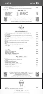 Menu photo 8 Mister O1 Extraordinary Pizza Doral, FL