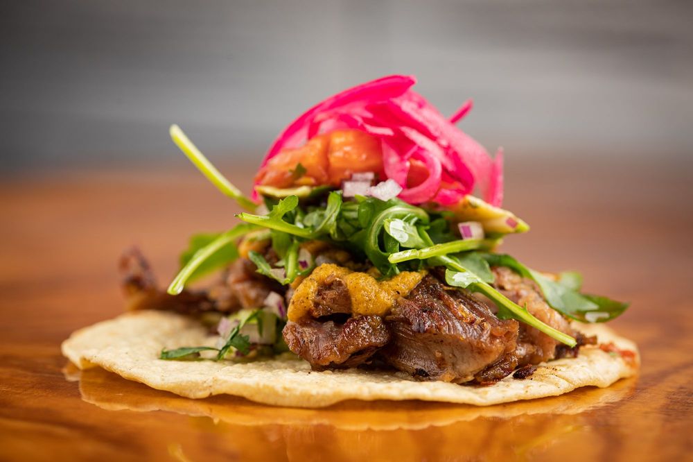 Food from El Taco Azteca - Bridgeport