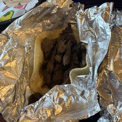 Jalisco Mexican Restaurant - Here's an example of the dry meat they serve.