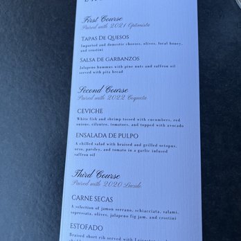 Altisima Winery - Tapas Tuesday Experience Menu for May 16th - Wineries Near Me - Temecula, California Altisima Winery - Tapas Tuesday Experience Menu for May 16th - Wineries Near Me - Temecula, California