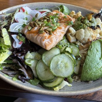Pacific Catch - Salmon bowl, regular size. - Seafood Near Me - Mountain View, California