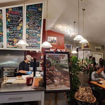 Mad Moose Cafe - customers sitting at the counter - Cafes Near Me - Eden, Utah