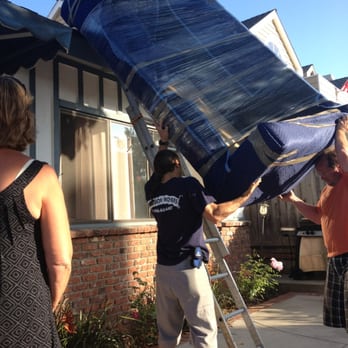 Precision Movers - Precision movers lifting my couch over the roof - Movers Near Me Precision Movers - Precision movers lifting my couch over the roof - Movers Near Me