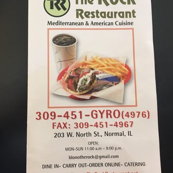 The Rock Restaurant - Menu - Greek Near Me - Normal, Illinois