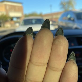 Blue Bliss Nails Spa - Took these pictures as soon as I got out of blue bliss and into my car. - Nail Salons Near Me - Chandler, Arizona