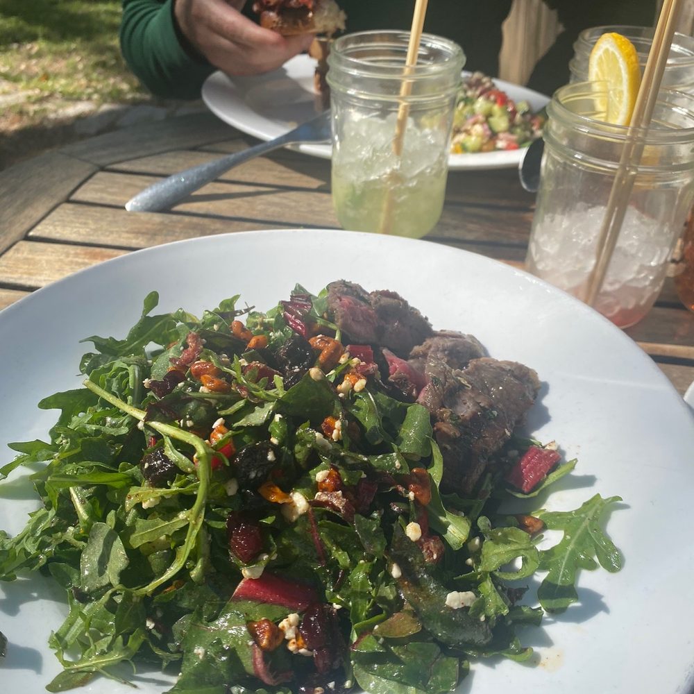 Vinaigrette - Salad with steak. - Salad Near Me - Austin, Texas Vinaigrette - Salad with steak. - Salad Near Me - Austin, Texas