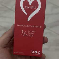 High Tidez Cannabis Dispensary - Jenny's 0.5g cured resin disposable vape.