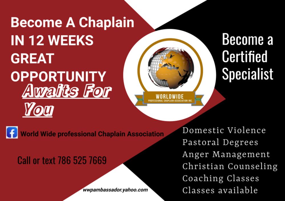 WORLD WIDE PROFESSIONAL CHAPLAIN ASSOCIATION 6600 NW 27th Ave, Miami