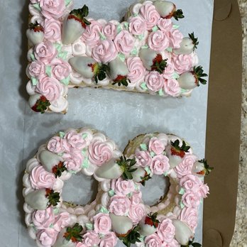 Cakes & More Bakery - a cake in the shape of the number 50 - Bakeries Near Me - San Antonio, Texas