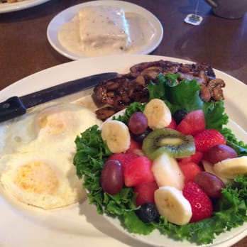 Randy's Bistro - Steal and eggs with country biscuit and gravy. Wooza! - American Near Me - Lodi, California Randy's Bistro - Steal and eggs with country biscuit and gravy. Wooza! - American Near Me - Lodi, California