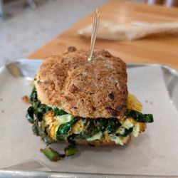 Smack Dab - Green eggs n jam breakfast sammie