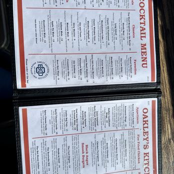 Oakley Brothers Distillery - Menu - Distilleries Near Me - Anderson, Indiana