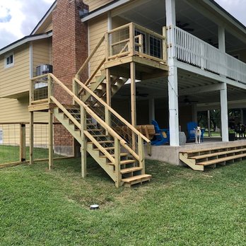 A1 Contracting Service - Full view of staircase from upper balcony - Decks & Railing Near Me A1 Contracting Service - Full view of staircase from upper balcony - Decks & Railing Near Me